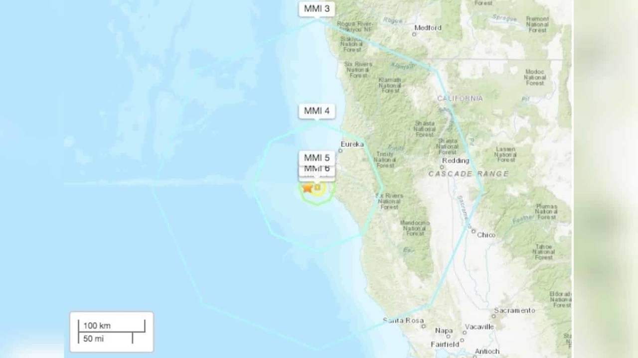 Sismo de magnitud 6.2 sacude costas de California