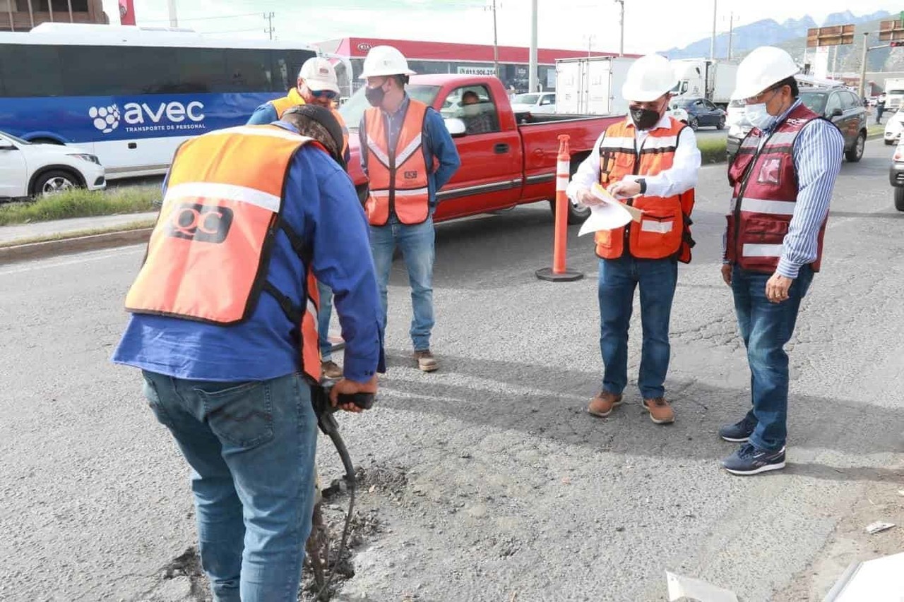 Anuncian autoridades de Escobedo rehabilitación de avenida Sendero