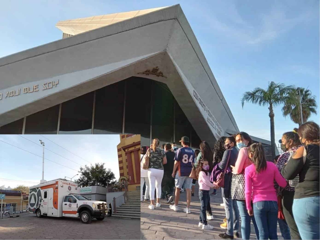 Atienden cuerpos de auxilio a feligreses en basílica de Guadalupe