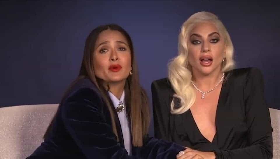 Eliminan escena de cama entre Lady Gaga y Salma Hayek de 'La Casa Gucci'