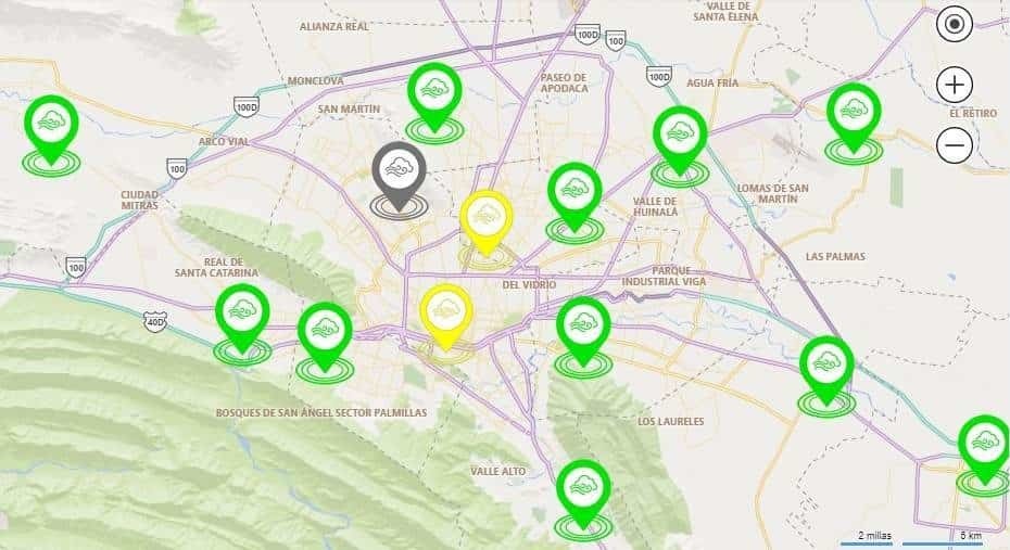 Registra área metropolitana de Monterrey buena calidad del aire