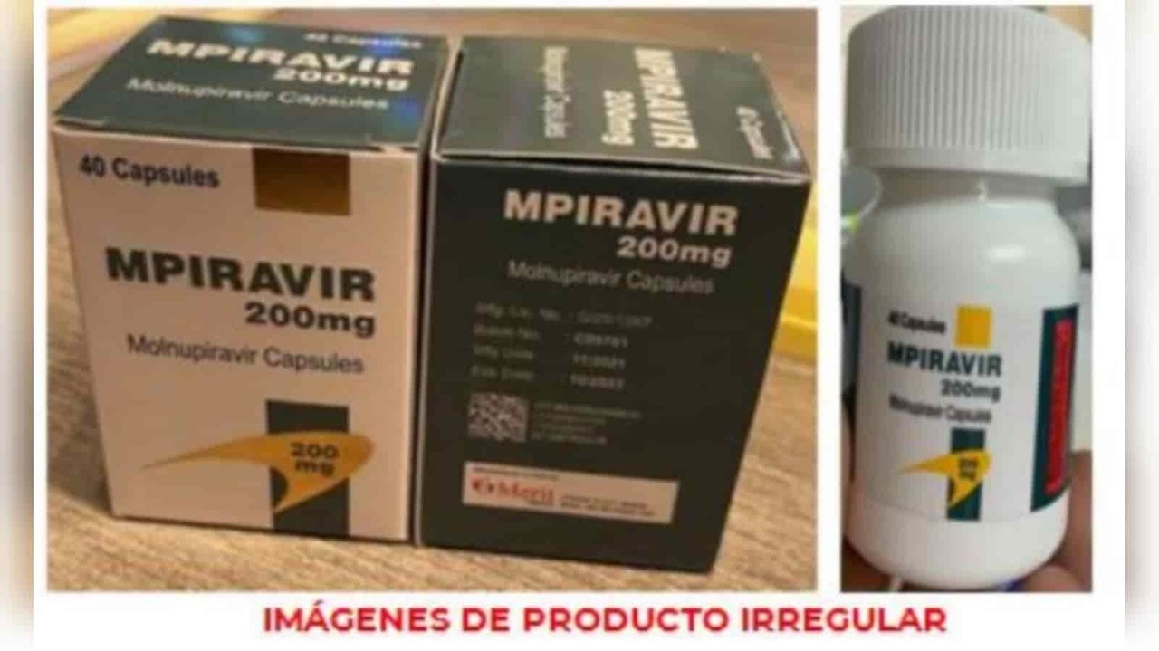 Alerta Cofepris comercialización ilegal de falso Molnupiravir