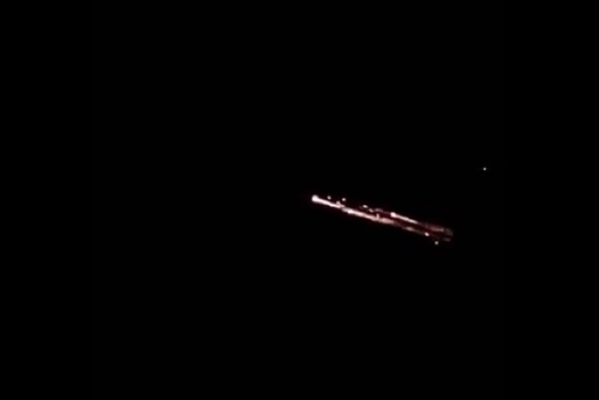Confunden meteorito con caída de fragmentos de cohete de SpaceX