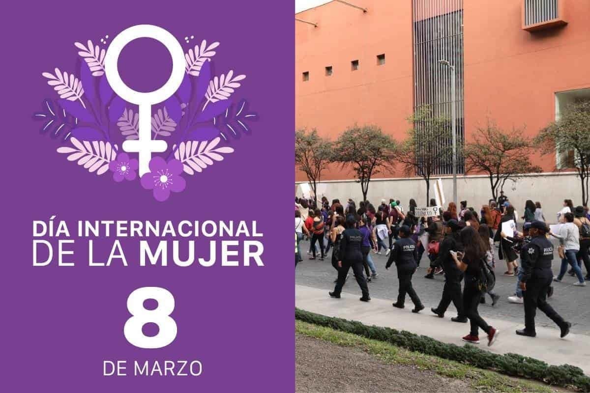 Día Internacional de la Mujer, las calles de México se pintan de morado