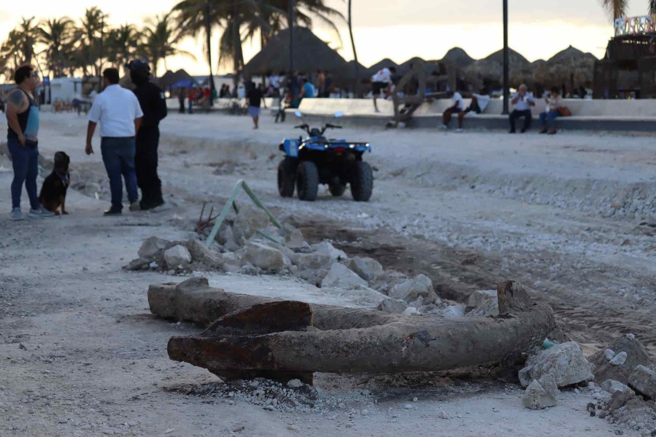 Hallan ancla antigua en el puerto de Progreso, en Yucatán