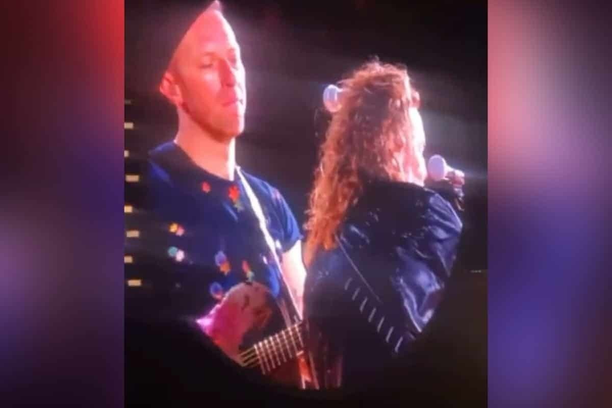 Coldplay y Fher de Mana cantan juntos Rayando el Sol en Guadalajara