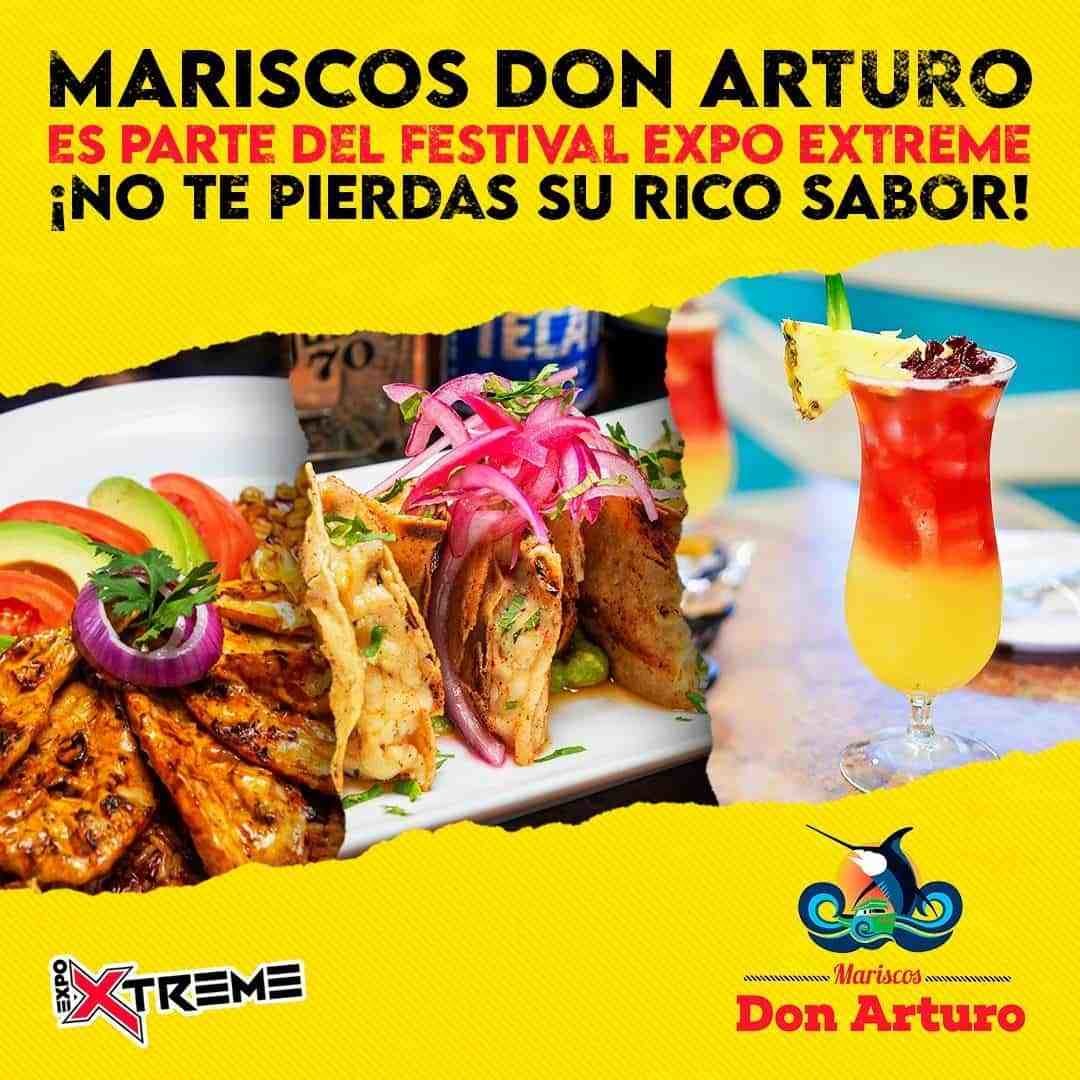 Disfruta de Mariscos Don Arturo en Festival Expo Extreme Outdoors.