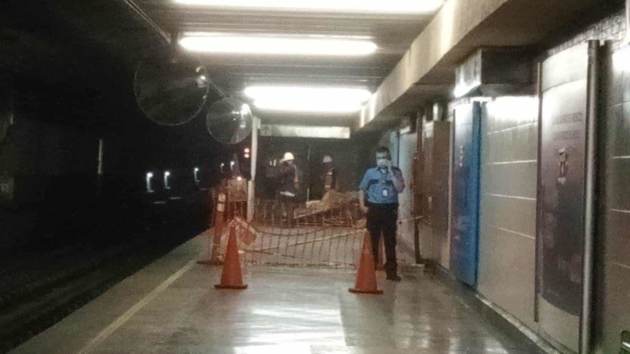 Cae techo del metro estación Padre Mier