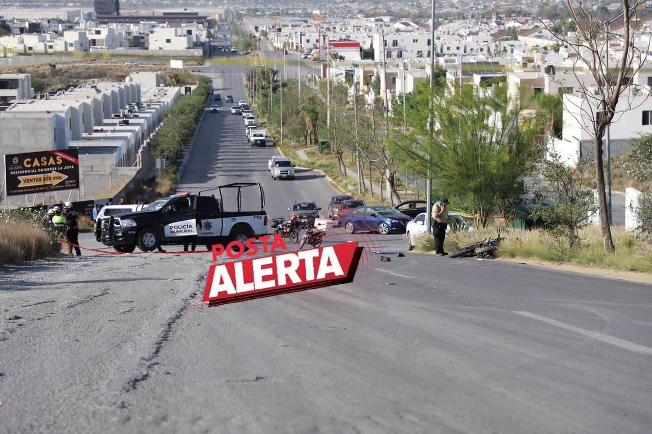 Matan a motociclista en Cumbres del Sol en Monterrey