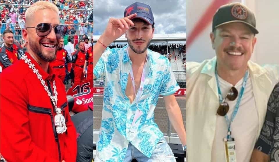Disfrutan famosos de la Fórmula 1 en Miami