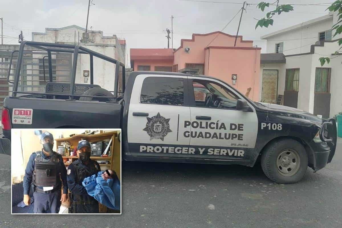 Auxilian policías de Guadalupe a mujer en labores de parto