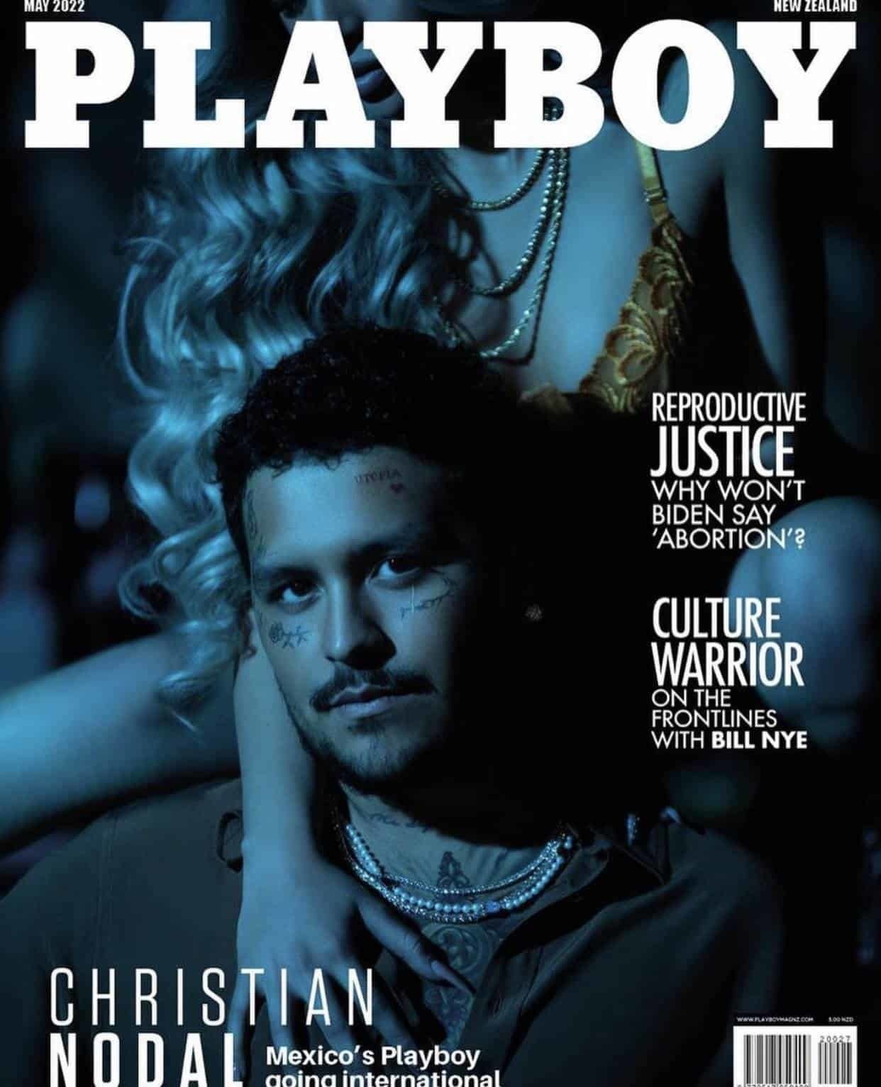 Posa Christian Nodal para Playboy