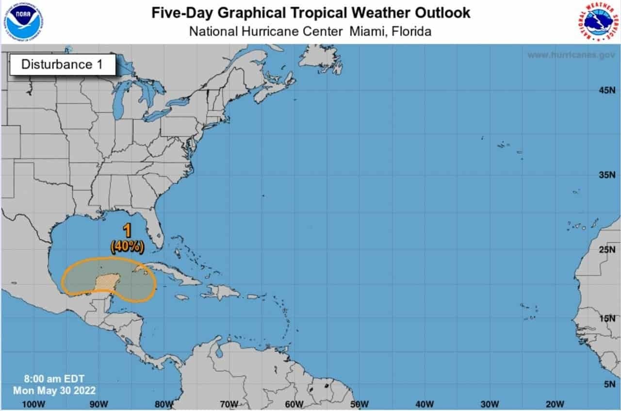 Alertan de posible ciclón en costas de Yucatán, Campeche y Quintana Roo