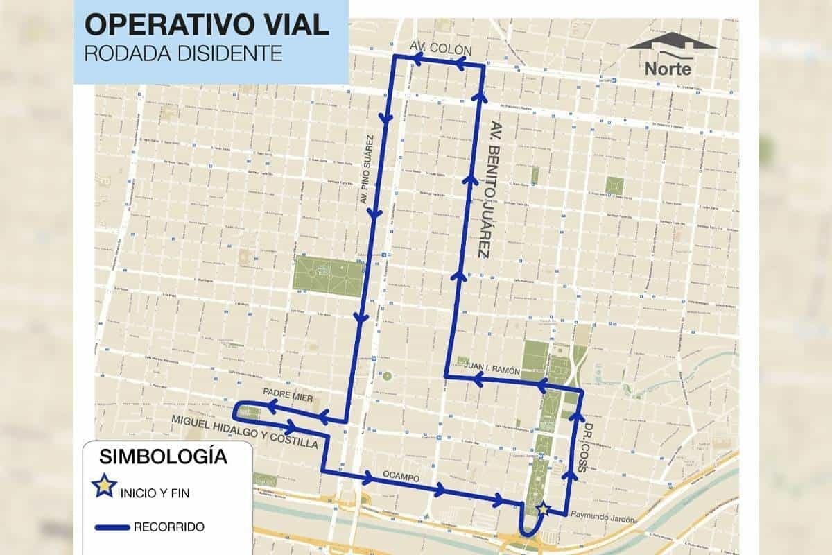 Anuncian operativo vial por evento ciclista en Monterrey