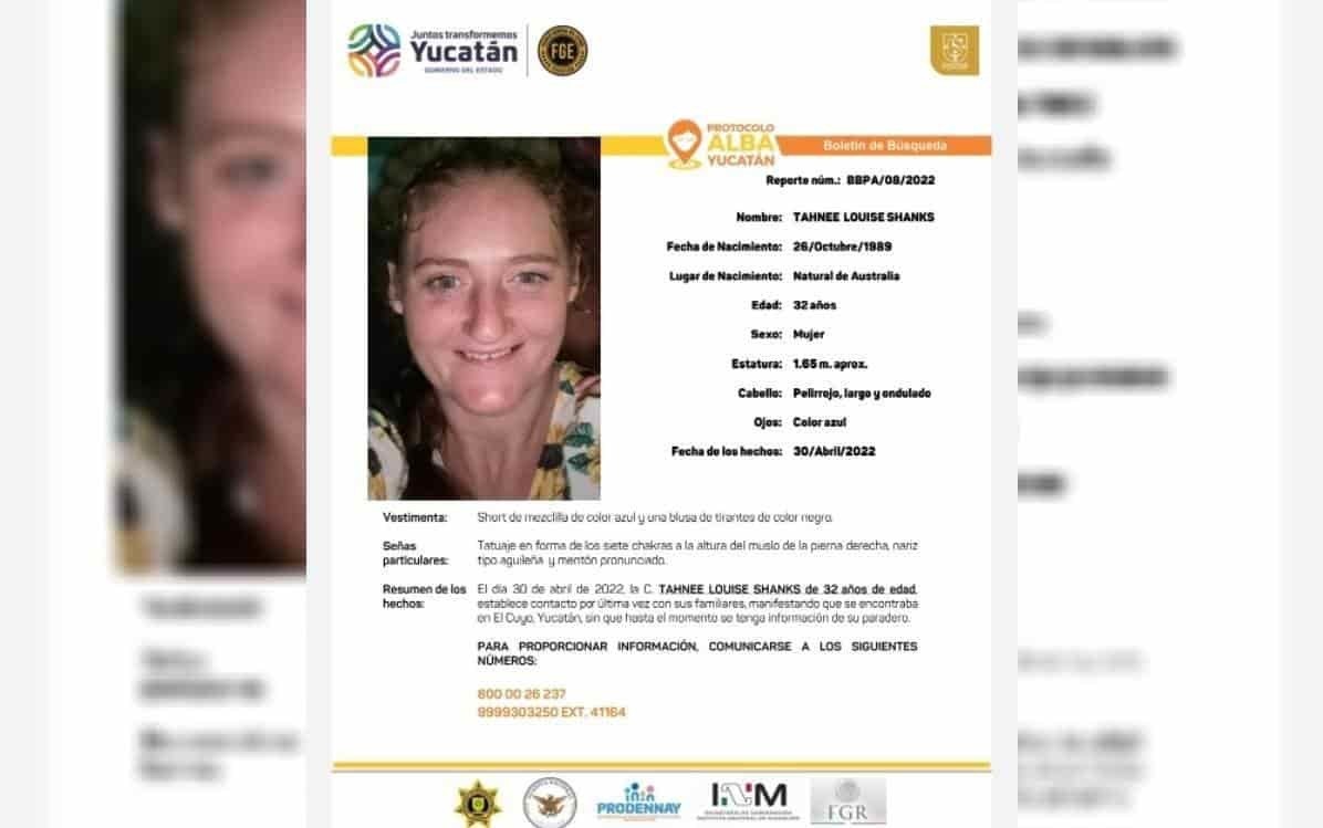 Emiten alerta por desaparición de australiana en Cancún