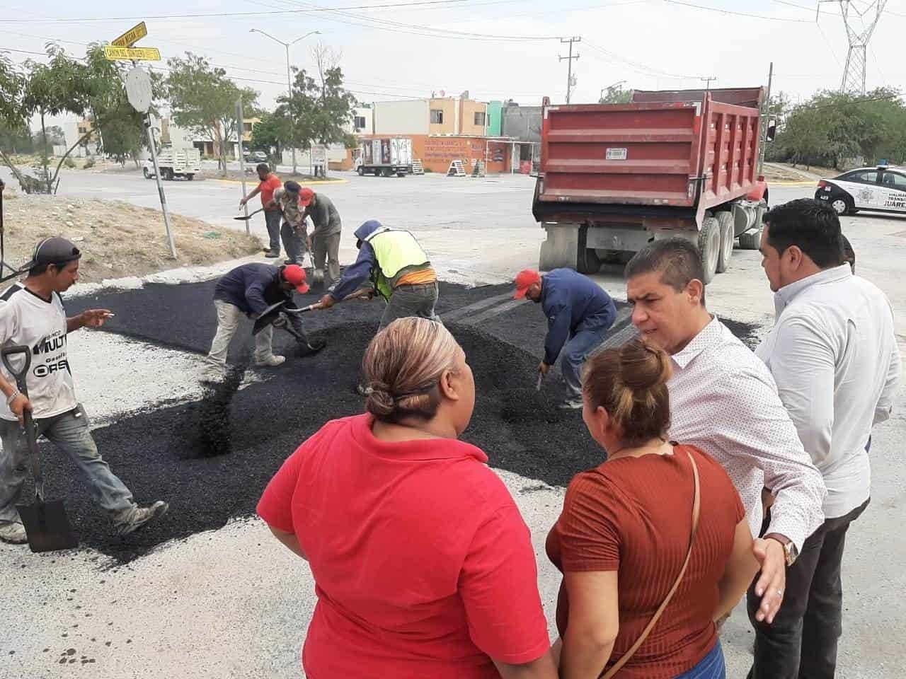 Reanudarán programa de bacheo en Juárez, Nuevo León