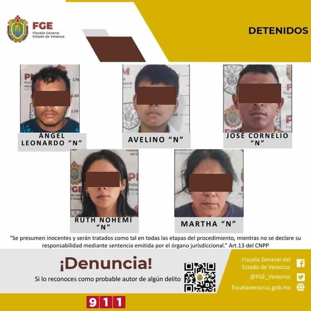 Caen 5 delincuentes con armas largas y equipo táctico en Tuxpan, Veracruz