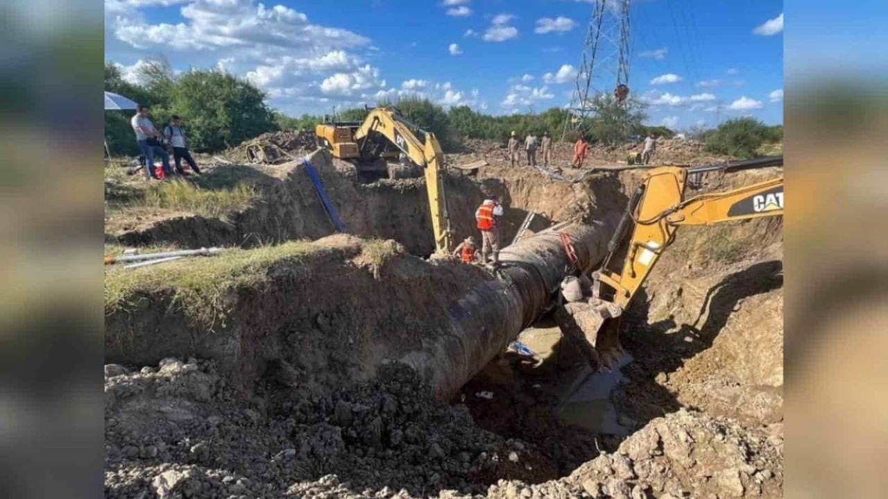 Reparan macrofuga de presa El Cuchillo,  continuarán municipios sin agua