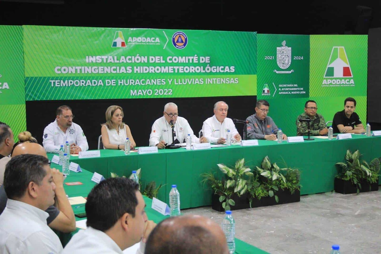Activan Comité de Contingencias Hidrometeorológicas en Apodaca