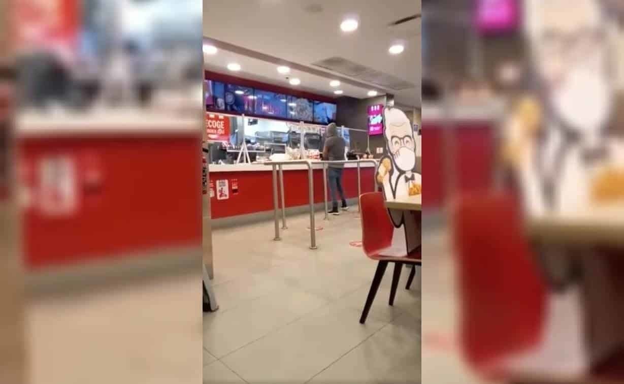 Rapping for a chicken!  Young man takes advantage of Kentucky Fried Chicken promotion