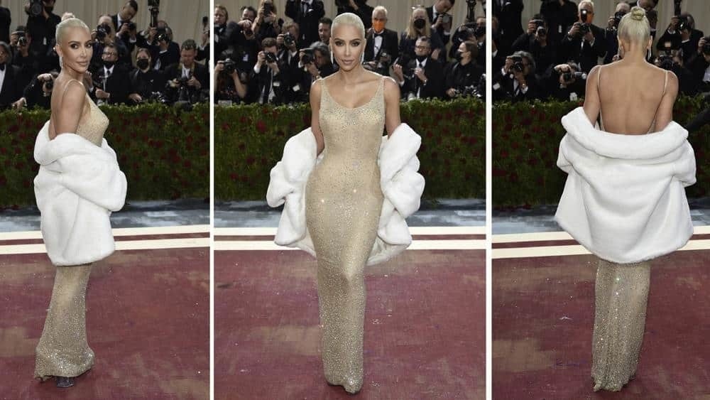 Kim Kardashian arruina histórico vestido de Marilyn Monroe