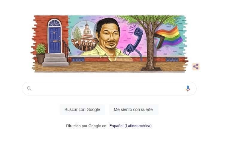 Lanza Google un Doodle para recordar al activista Kiyoshi Kuromiya