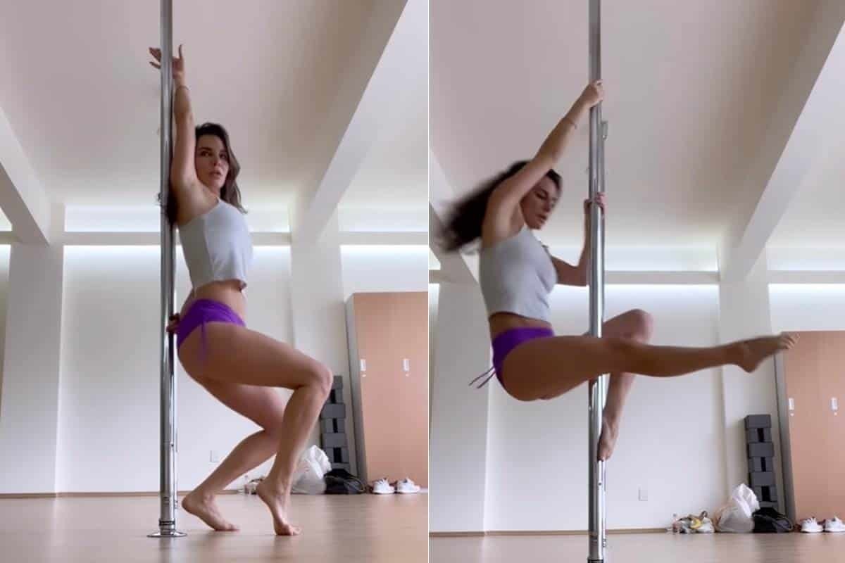 ¡Muy sexy! Sorprende Martha Higareda en clase de pole dance desde Instagram