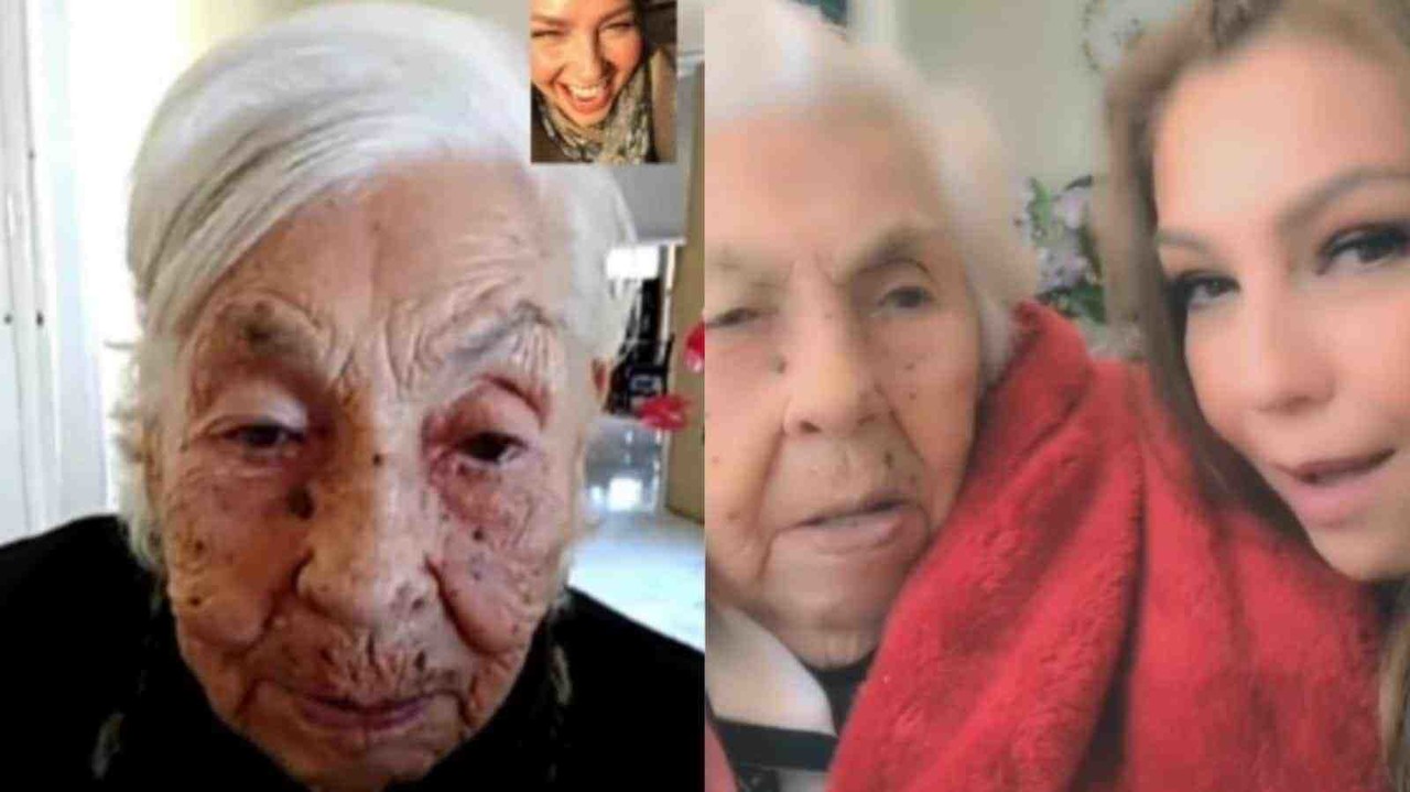 Publica Thalía emotivo mensaje por la muerte de su abuela Eva Mange