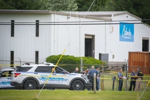 Tiroteo en fábrica de Maryland deja 3 muertos y 4 heridos