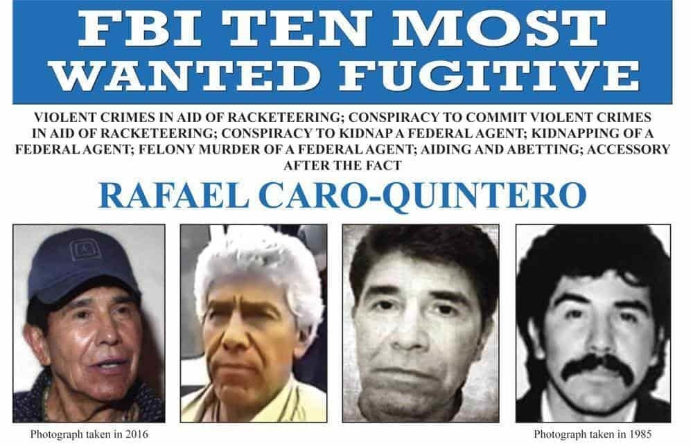 DEA colaboró en detención de Rafael Caro Quintero en México
