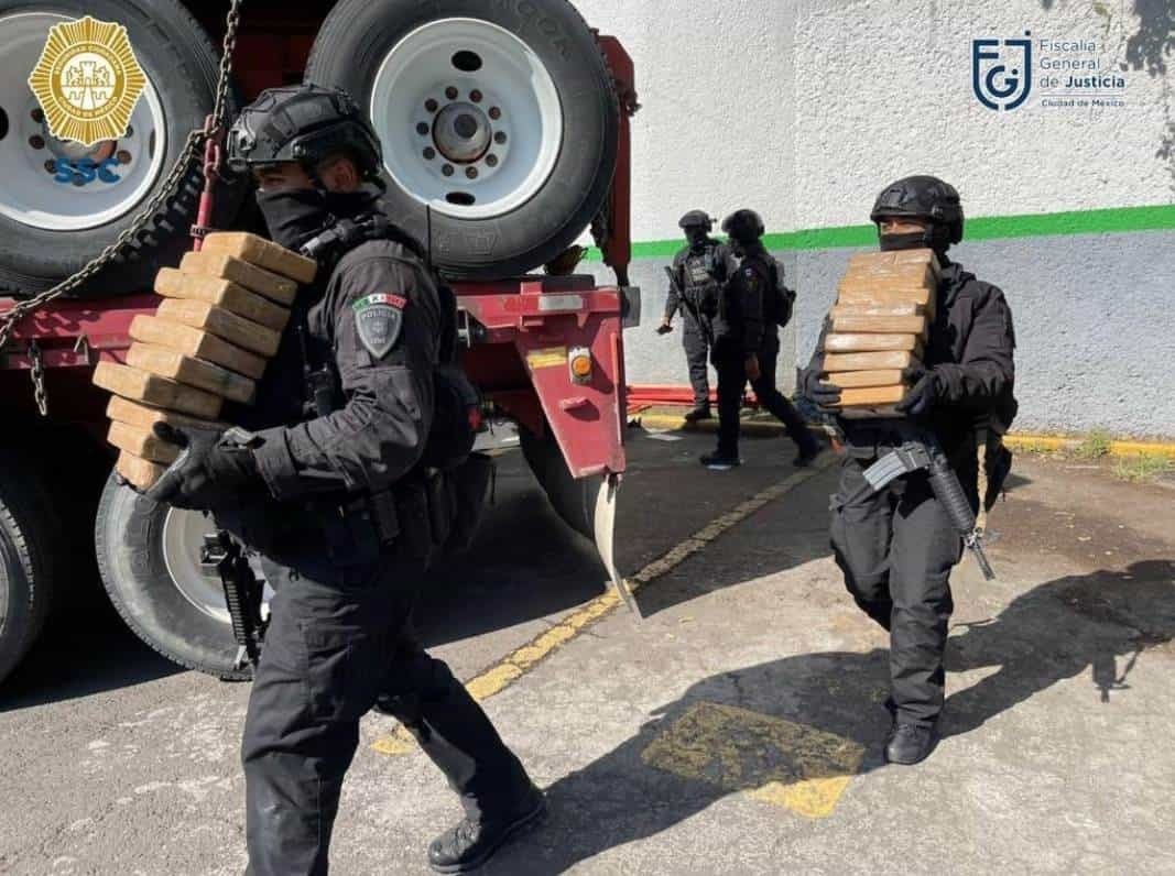 ¡Histórico! Decomisan más de mil 500 kilos de cocaína en CDMX
