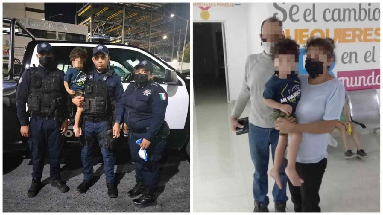 Policías de Guadalupe rescatan a menor de 2 años que caminaba por la calle