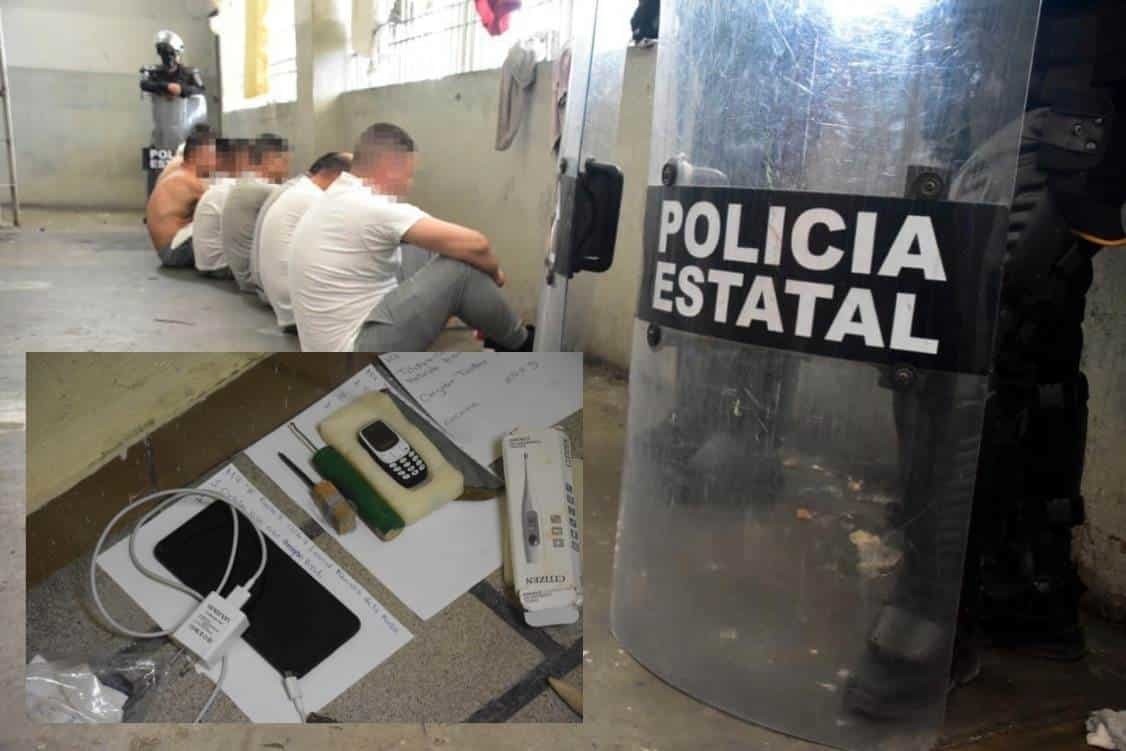 Armas, droga y pastillas es el saldo de operativo en CERESO de Apodaca