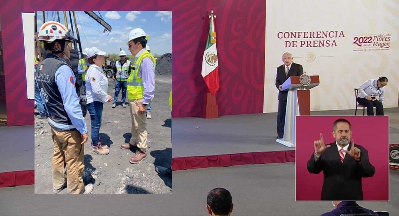 Promete López Obrador 'trabajar hasta rescatar' a 10 mineros atrapados
