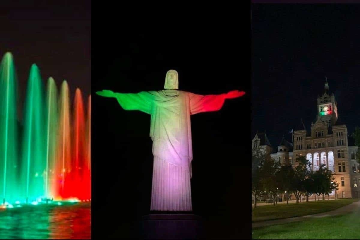 Sedes mundiales se iluminan de colores patrios por Independencia de México