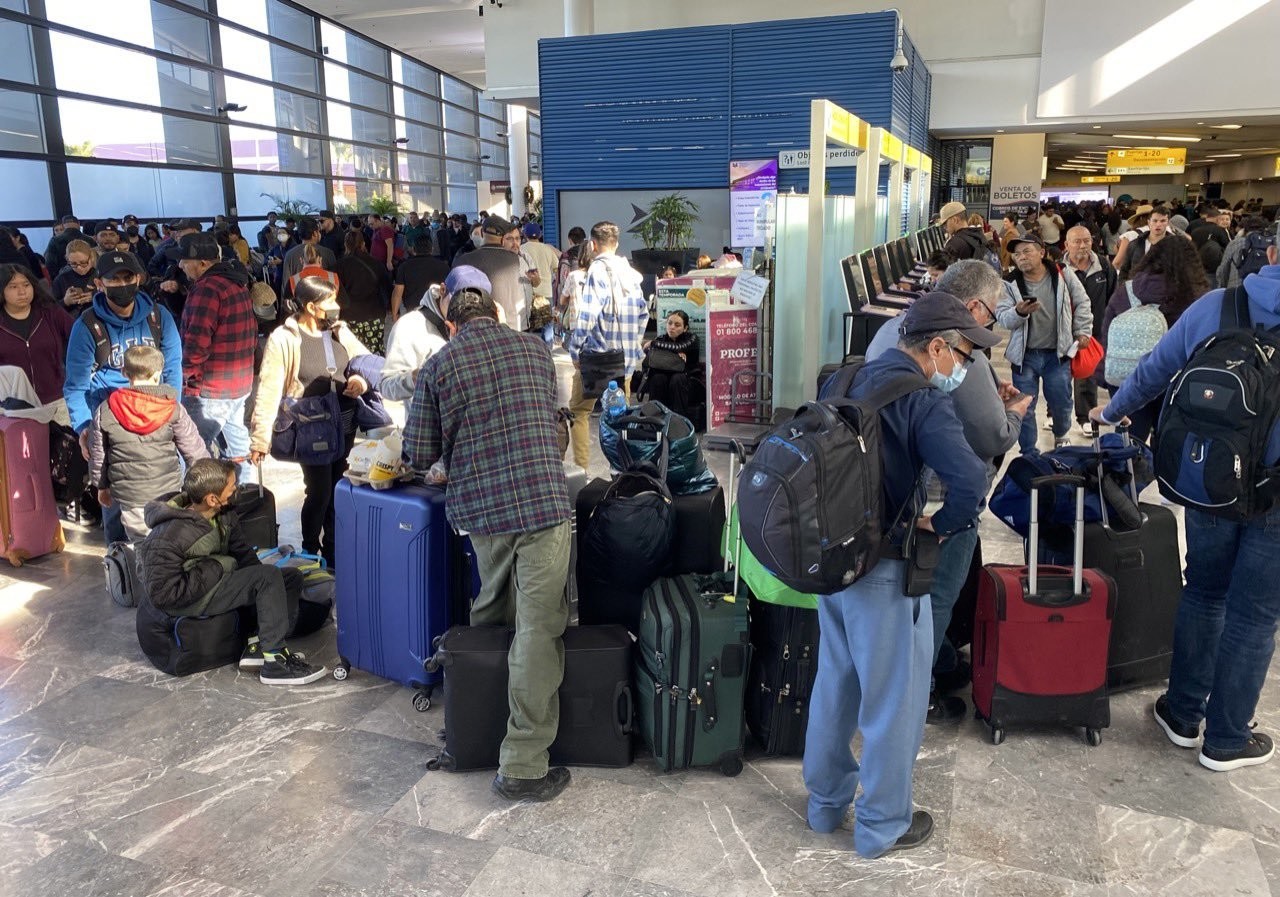 Aeropuerto de Tijuana ha cancelado desde el viernes 184 operaciones. FOTO: Omar Martínez