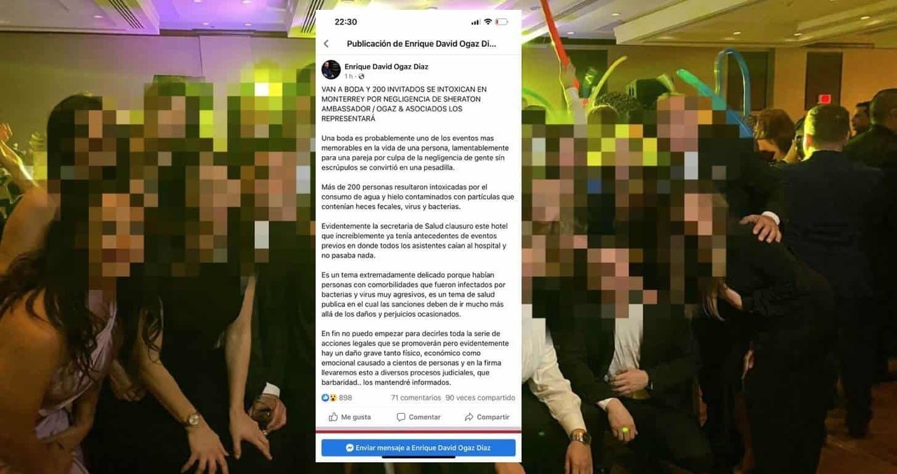 Promueven acciones legales contra Hotel Ambasador por intoxicación en boda