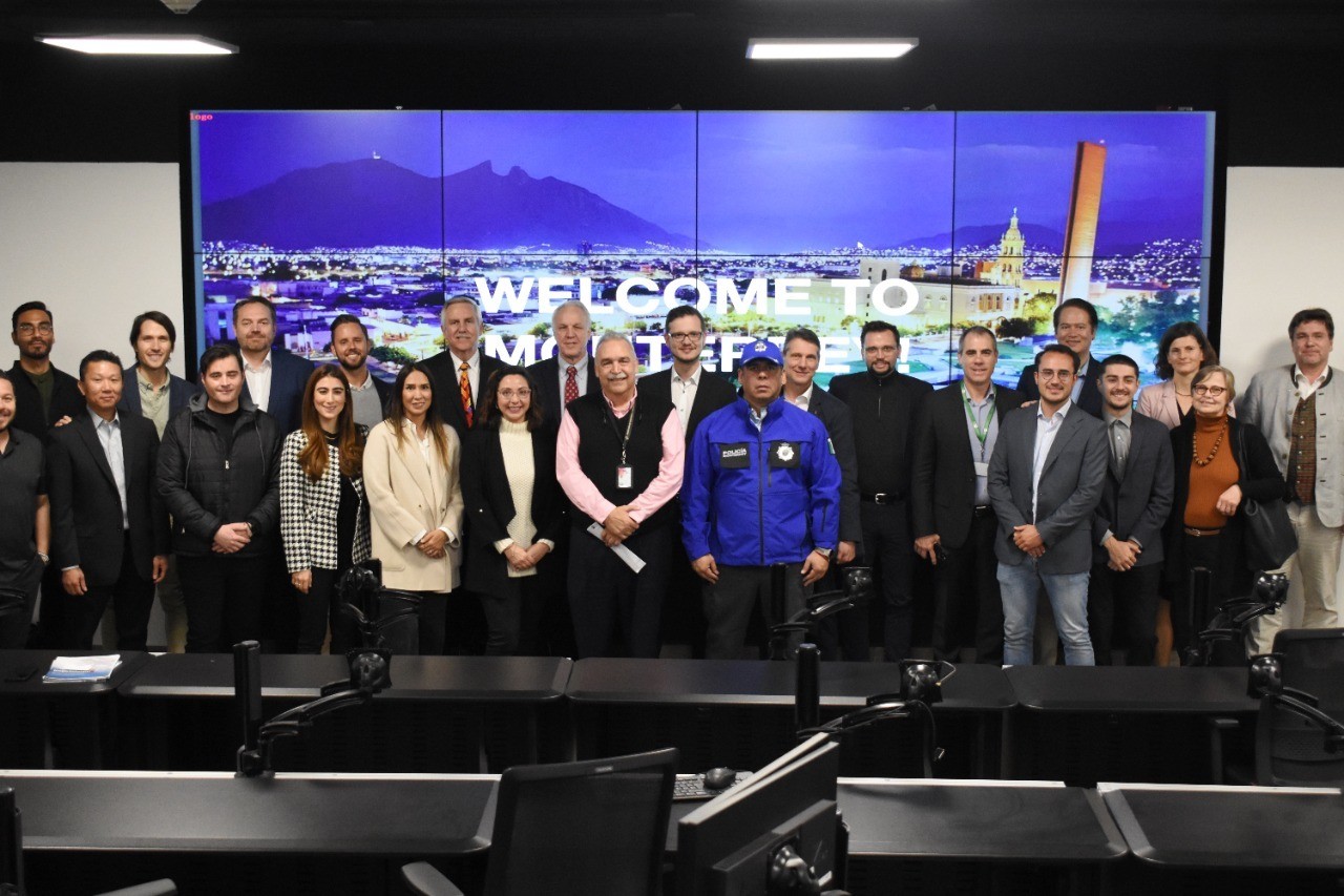 Monterrey presenta estrategia de seguridad a empresarios alemanes. Foto. Cortesía