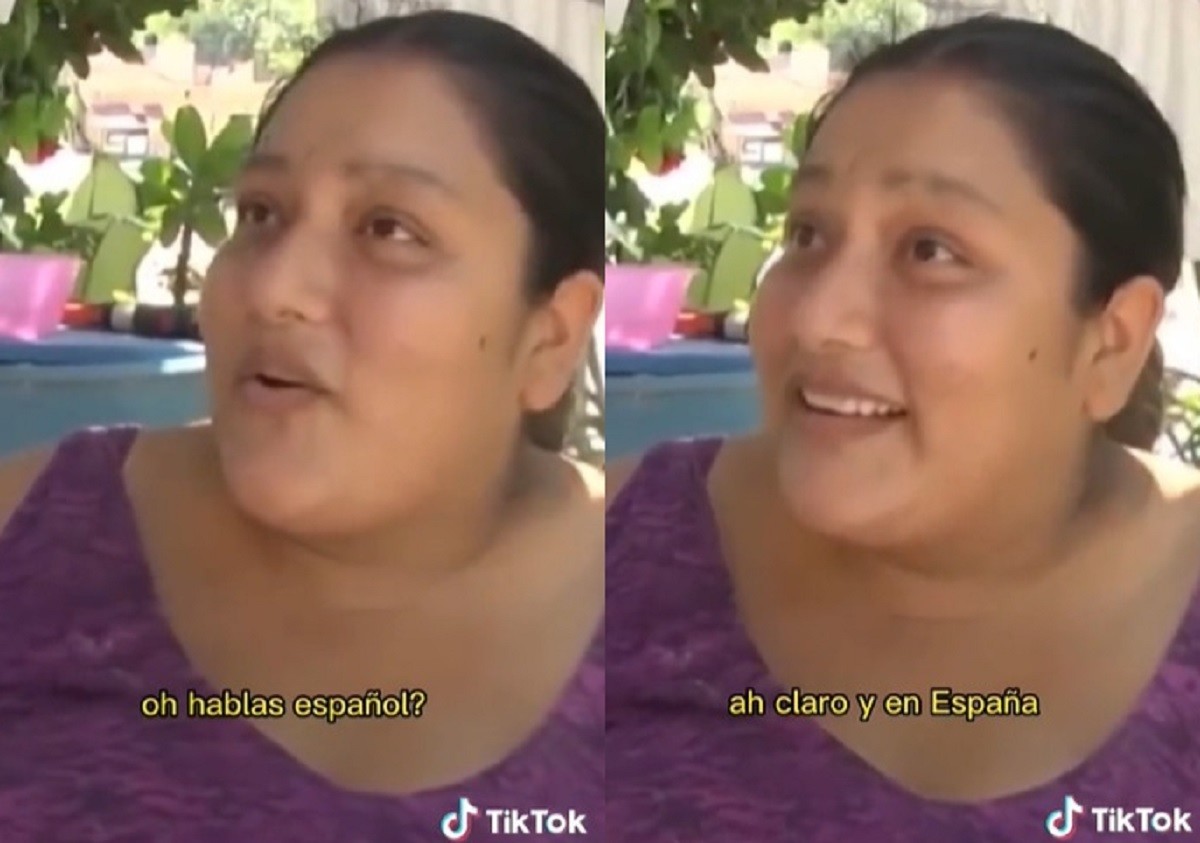 Una mexicana se viraliza al enterarse y sorprenderse que se habla el idioma español en España. Foto: TikTok soy_kedey