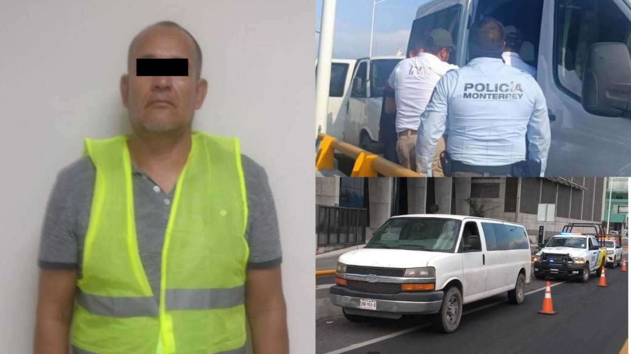 El hombre fue sorprendido por oficiales en una camioneta con 25 migrantes de diferentes nacionalidades. Foto. Cortesía