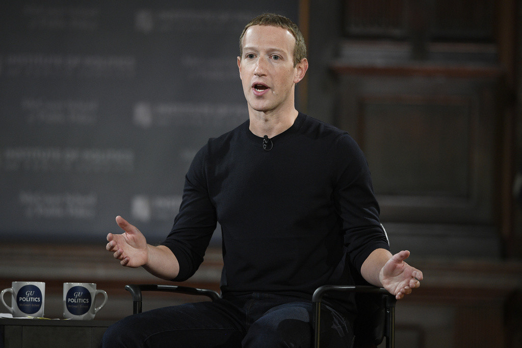 Mark Zuckerberg habla en la Universidad Georgetown el 17 de octubre de 2019, en Washington. (AP Foto/Nick Wass, archivo)