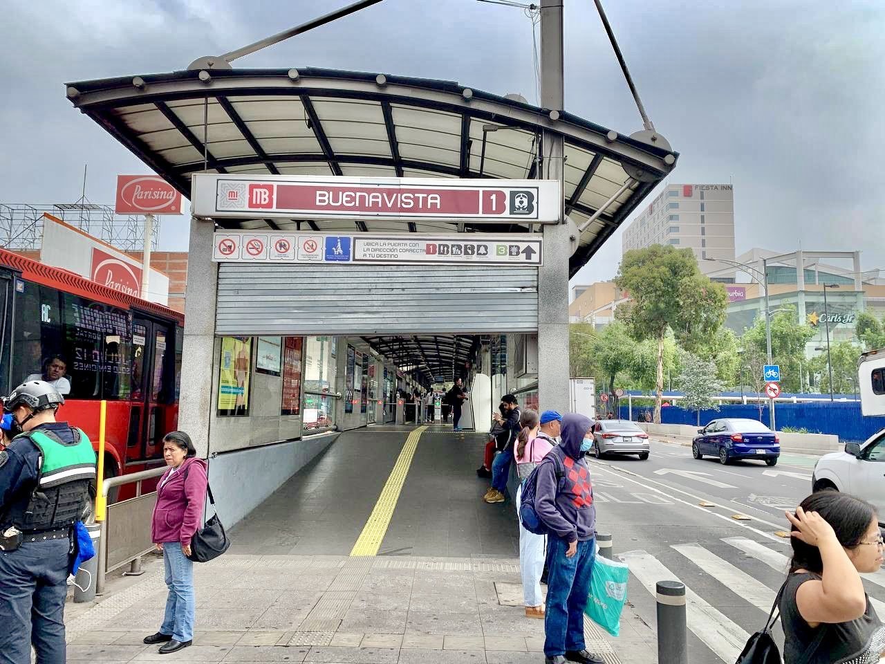 Metrobús: Renovación en estación Buenavista, acceso cerrado 5 y 6 de agosto. Foto: @RosarioCastroE