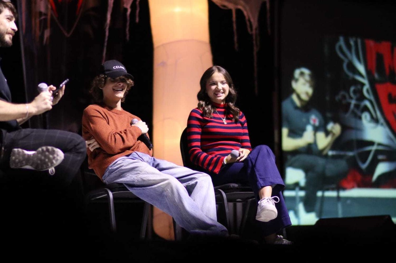 Mason Thames y Madeleine McGraw, actores de 'El Teléfono Negro', en el Horror Fest 2023. Foto: Alejandro Villaseñor