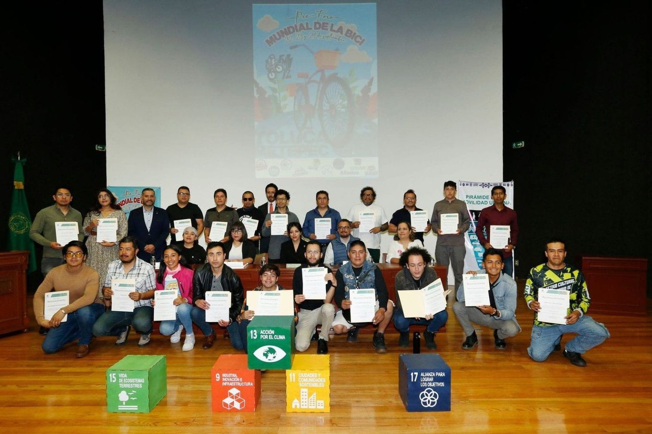 Inauguración del Pre Foro Mundial de la Bicicleta. Foto: UAEM.