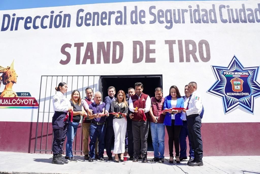 Stand de tiro del Instituto de Profesionalización de la Dirección General de Seguridad Ciudadana en Nezahualcóyotl. Crédito: Gob. De Nezahualcóyotl.