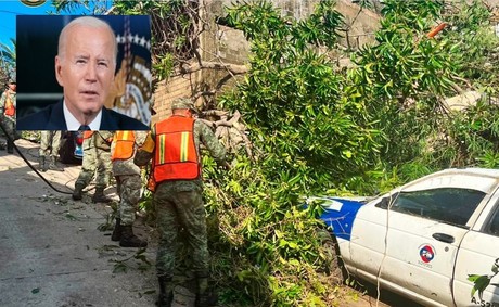 Ofrece Biden apoyo total a México ante el paso del huracán “Otis” en Guerrero