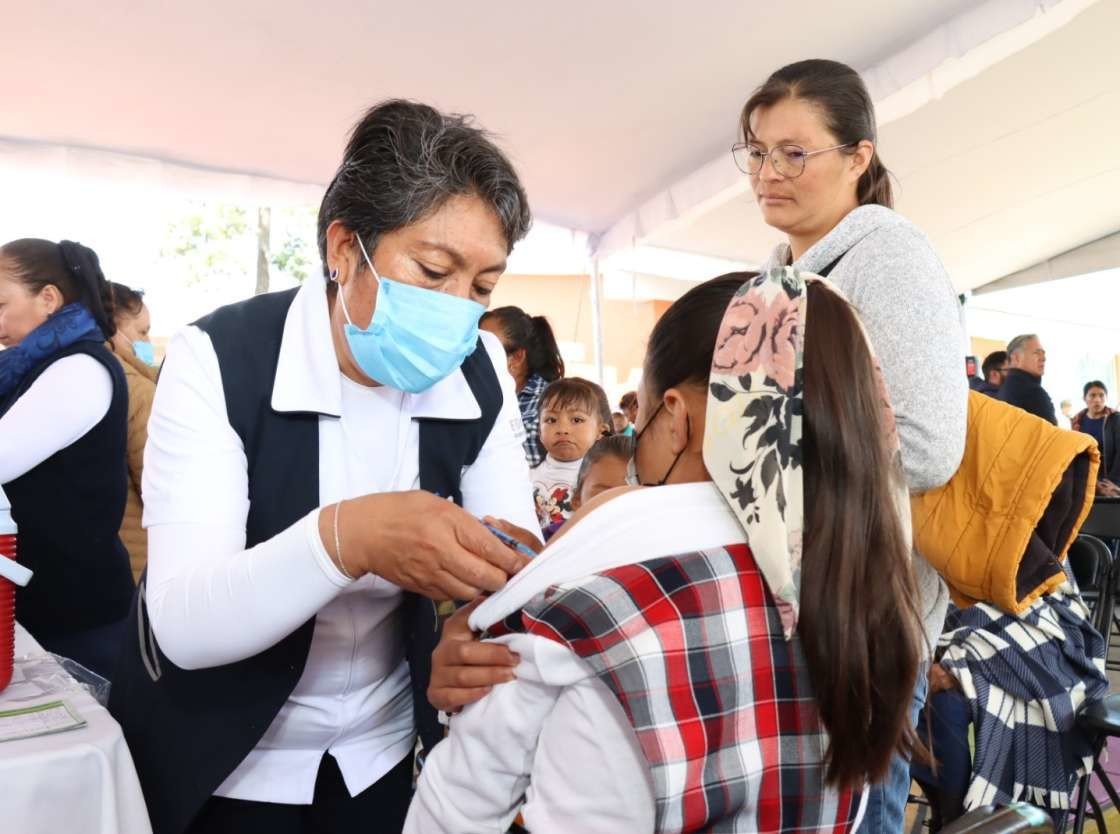 Administrarán 4.2 millones de dosis de la vacuna contra la influenza. Imagen: Gob. de Zinacantepec.