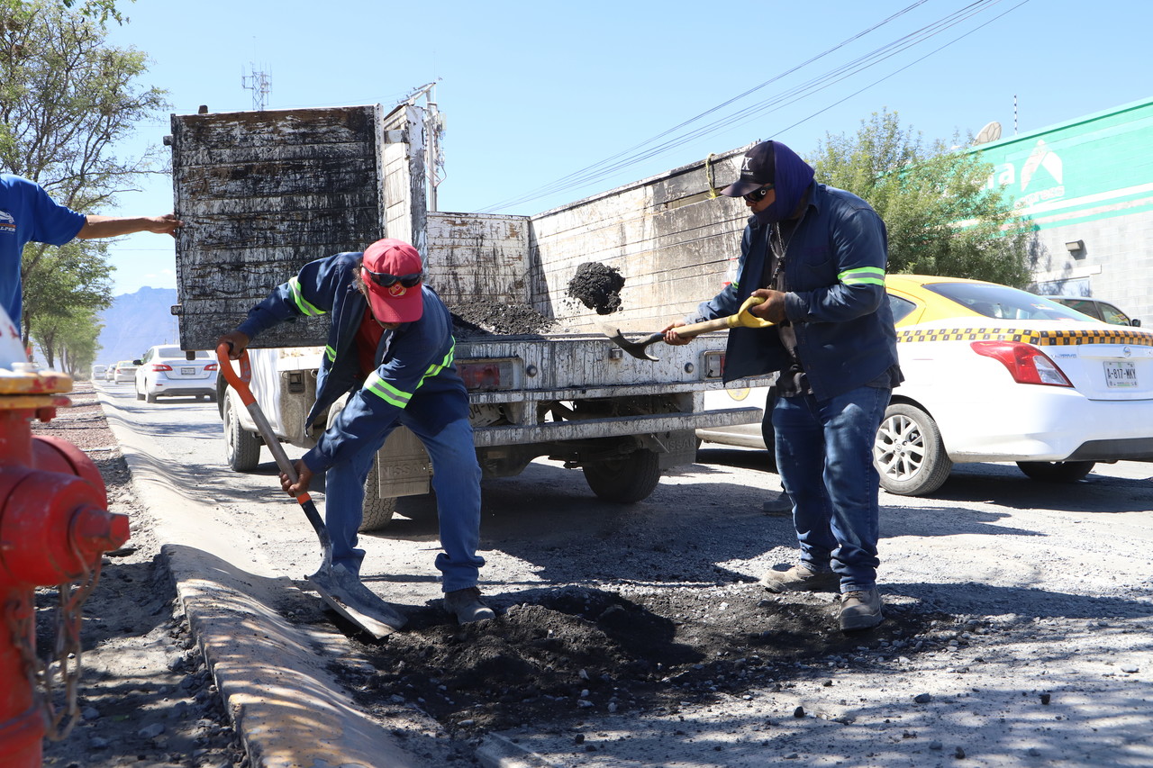 Los trabajos continuarán a lo largo de la próxima semana en avenidas como Ruiz Cortines, Leones, Lincoln, Prolongación Hidalgo, así como en el Casco Municipal. Foto: Gobierno de García.