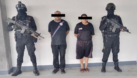 Fuerza Civil detiene a una pareja  con droga y un arma de fuego en Apodaca