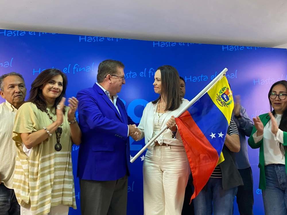 María Corina Machado, ganadora de las elecciones primarias en Venezuela